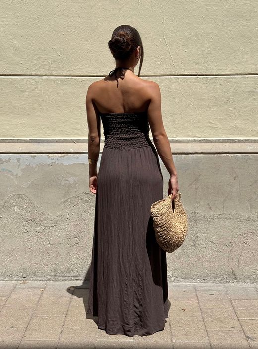 Vestido Nerja marrón