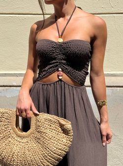 Vestido Nerja marrón