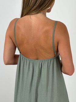 Vestido tachuelas kaki