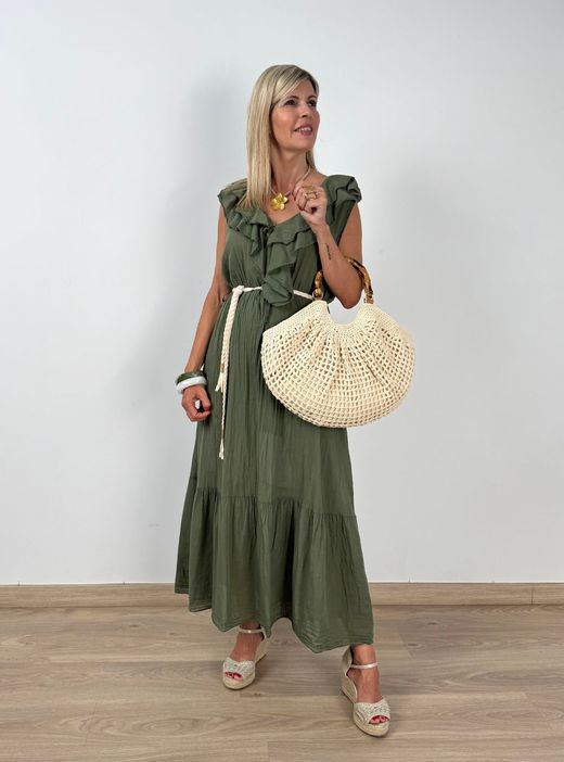 Vestido Voramar kaki