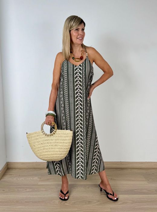 Vestido Zanzíbar kaki