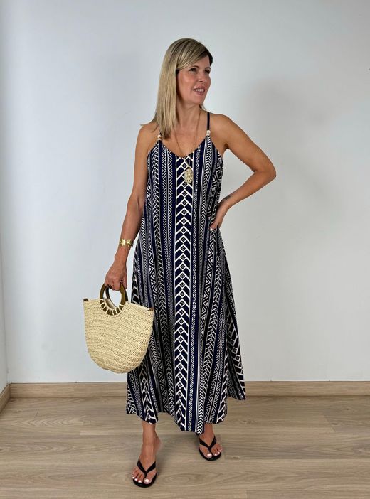 Vestido Zanzíbar marino
