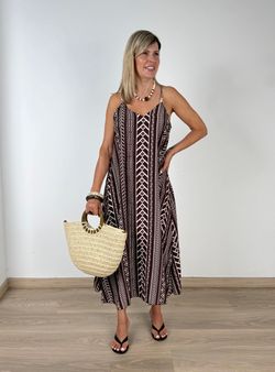 Vestido Zanzíbar marrón