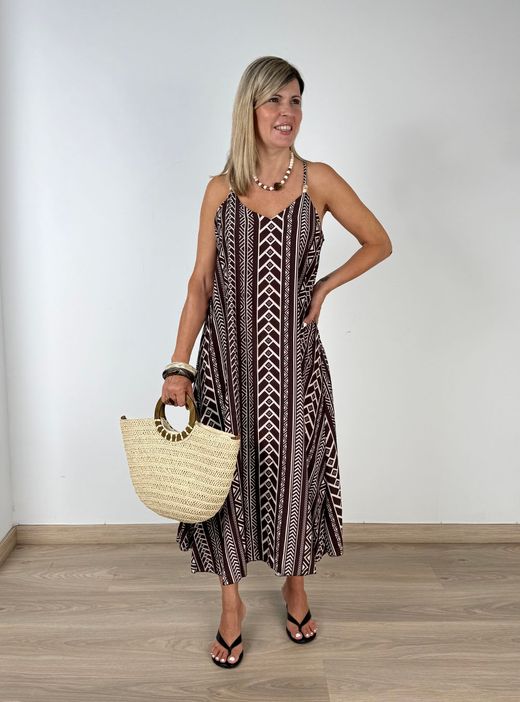 Vestido Zanzíbar marrón